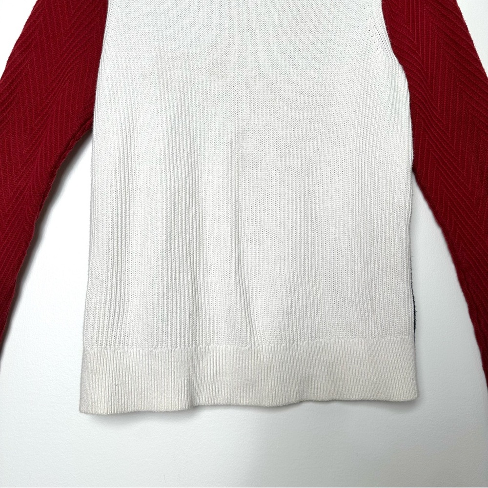 Tommy Hilfiger Retro Flag Colour Block Preppy Collegiate Cotton Sweater - Picture 11 of 12